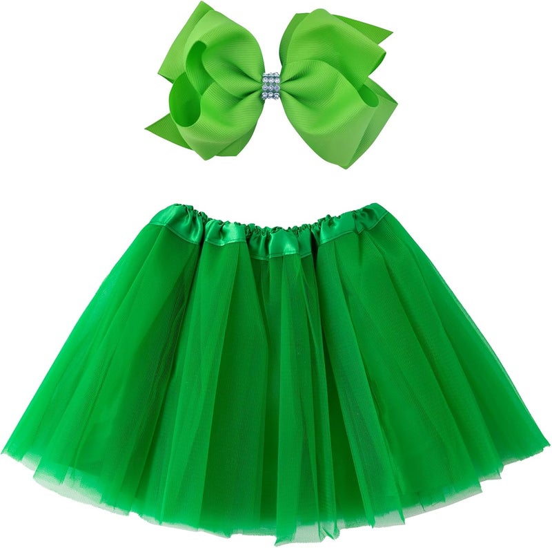 Jastore Girls Tutu Skirt 4 Layers Tulle Tutus for Girls Fluffy Ballet Dress Up for Toddler Kids Children - Image 1